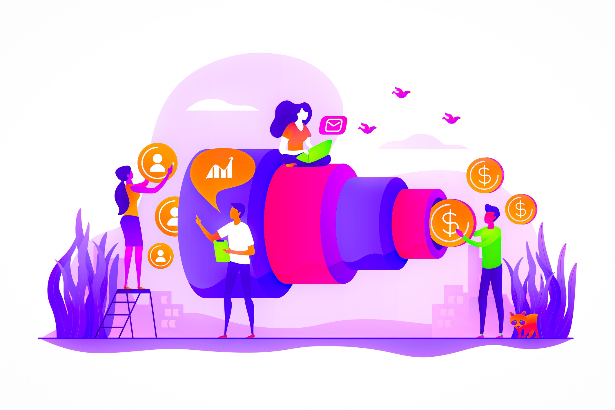 people are investing in a sales pipeline